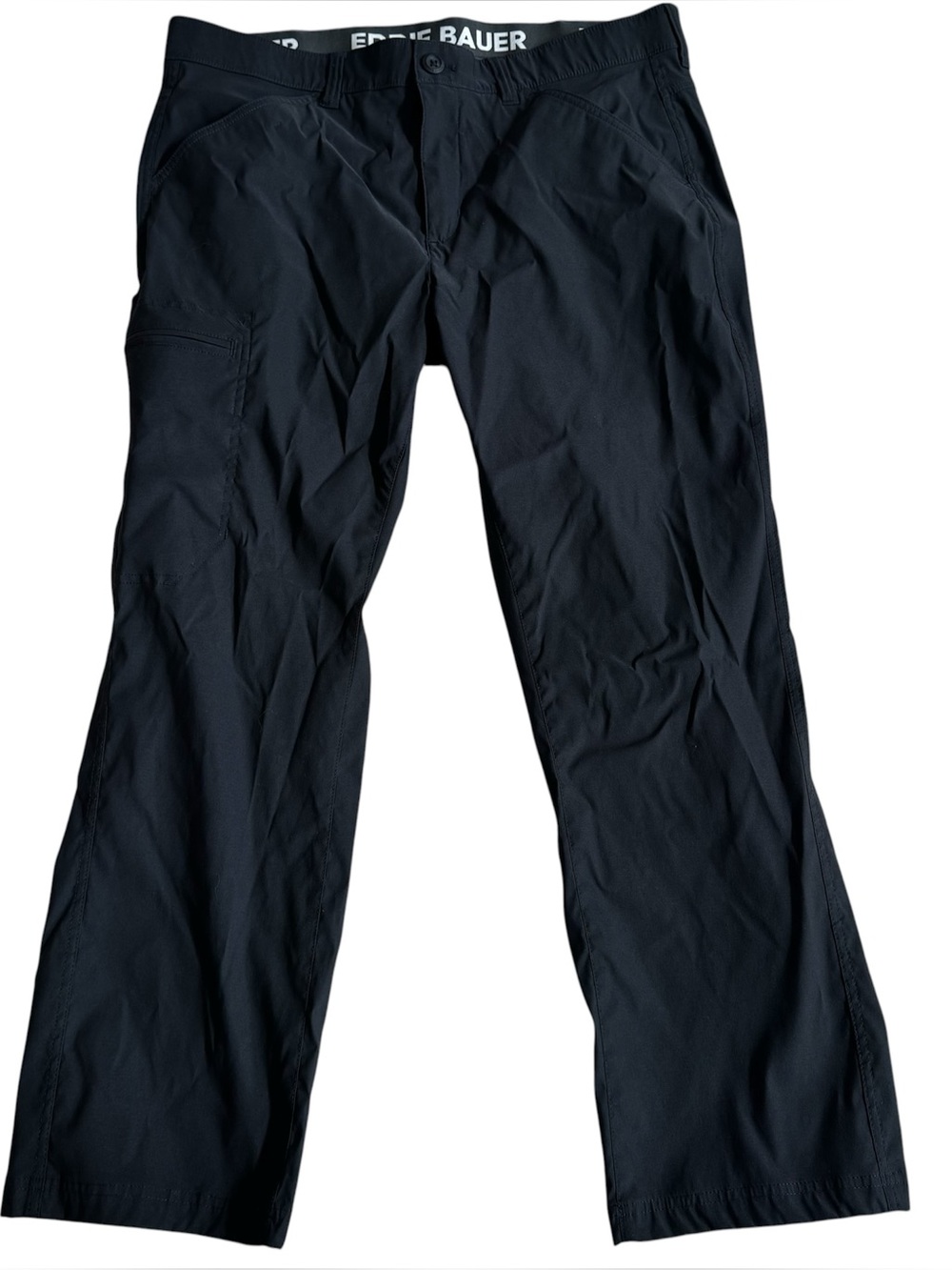 Eddie Bauer Rainer Tech Pants Size 38x29 Black Men’s